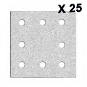 Papier abrasif velcro 105 x 112 mm par 25 grain 60 pour MS 713  FLEX
