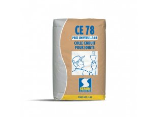 Enduit pour joints CE 78, prise universelle 8h, sac 25 kg - SEMIN