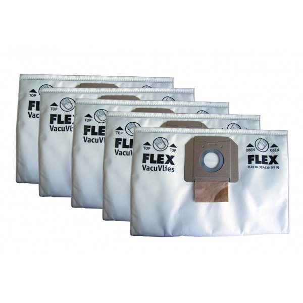 3x Les sacs renforcés à 6 couches pour la poussière de construction mastic, plâtre, etc. pour aspirateur Flex VCE 26 L MC 