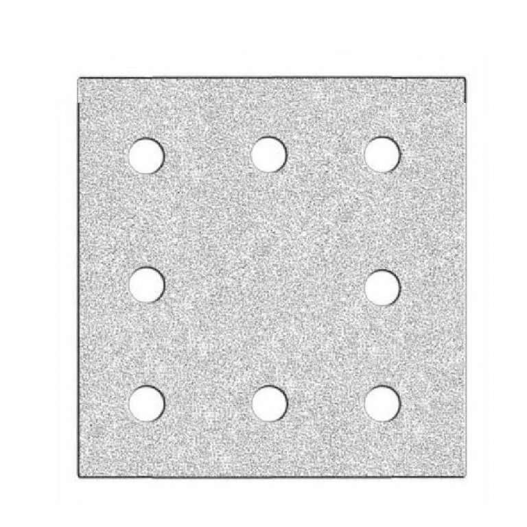 Lot 5 disques abrasifs triangles pour ponçeuse - 105 x 180mm - Grain 60