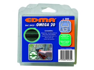 Agrafes-OMEGA-20-galva-plastifie-vert-x-200-EDMA