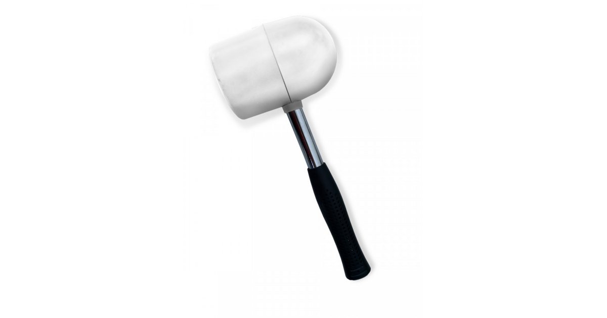 Maillet Anti-Trace 500 G - Maillet Pose Carrelage 2 Faces (Sphérique & Plane) Sans Marque
