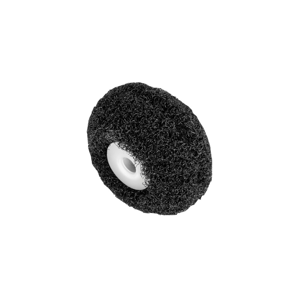 Brosse de perceuse à disque noire avec rallonge,épurateur à poils
