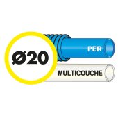 Raccord Toutub laiton coude femelle Ø20, filetage 20X27  - BOUTTÉ