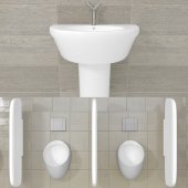 Kit fixation appareil suspendu WC et lavabo WDE, taille au choix - FISCHER
