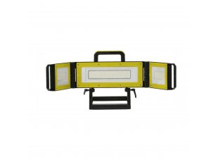 Projecteur portable de chantier jaune - 3 LED 80 W (20+40+20) Multi-positions - CEBA