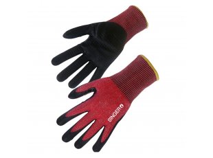 Gant nitrile mousse picots, anti-coupure ID, jauge 13, PHD5RED : taille au choix - SINGER Safety