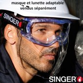Lunettes masque de protection, forme incurvée - SINGER Safety
