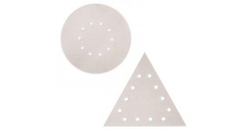 Abrasifs premium Moussflex ronds et triangles pour enduits et plâtre