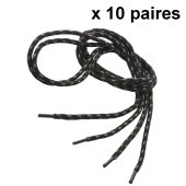 10 Paires de lacets ronds en polyester : 130 x 0,50 cm - SINGER Safety