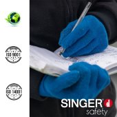 Gants anti-froid tricotés en fibres de bambou, T9 en application - SINGER Safety