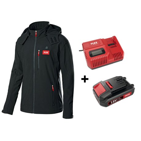 Kit veste chauffante Unisexe (chargeur + batterie) - FLEX