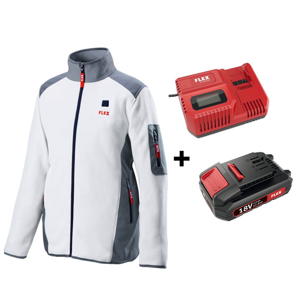 Kit veste chauffante complète (chargeur + batterie) taille XL FLEX
