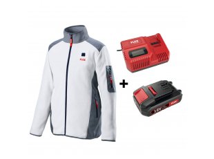 Kit veste chauffante polaire pour Homme (chargeur + batterie) - FLEX
