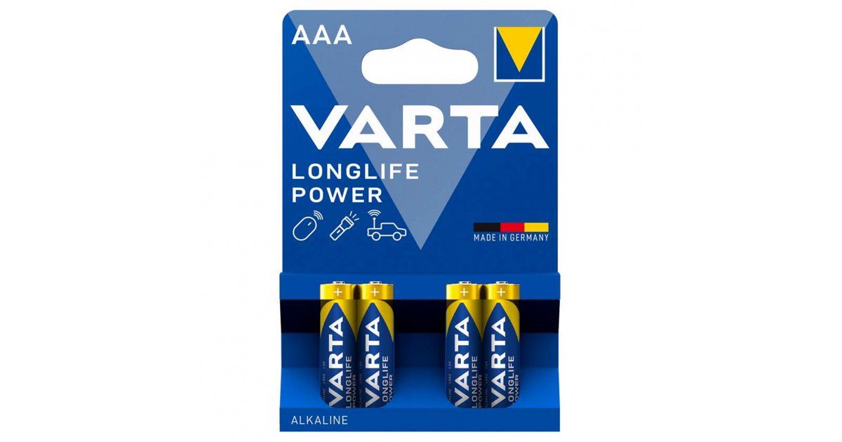 Piles Rechargeables Varta AAA HR03 x4