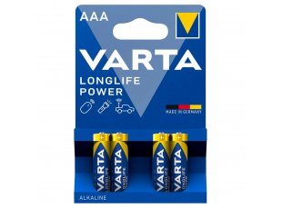 Piles alcaline LR03 (AAA) 1,5V Longlife Power Varta x4 - AZ PILES