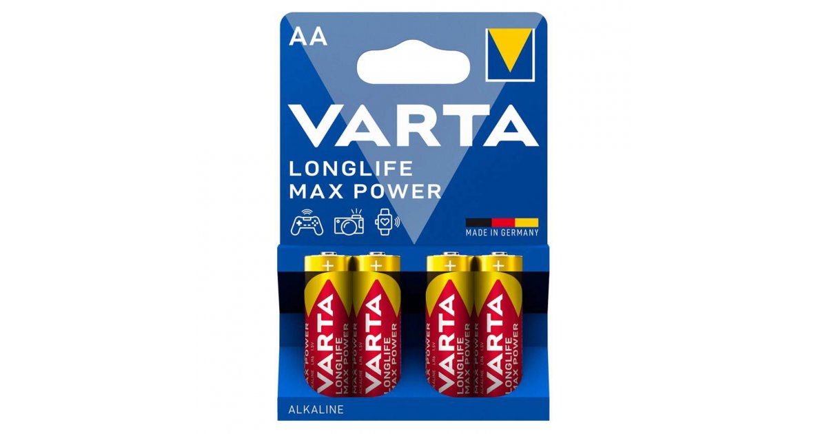 Pile alcaline Varta Max Tech LR06 AA, 1,5 volts, 4706