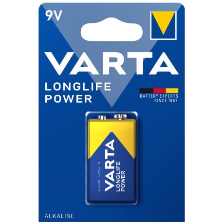 Pile alcaline 6LR61 9V Longlife Power Varta - AZ PILES