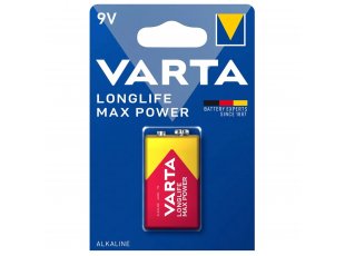 Pile alcaline 6LR61 9V Longlife Max Power - VARTA