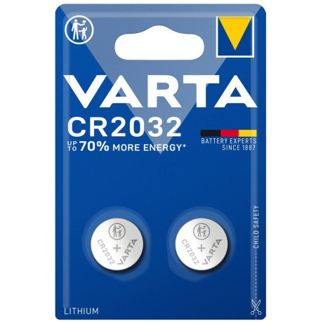 Piles électroniques lithium CR2032 x2 - VARTA