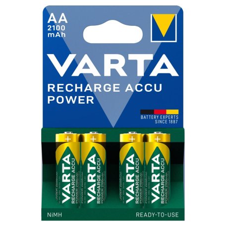 Piles rechargeables HR6 (AA) - 2100mAH x4 - VARTA