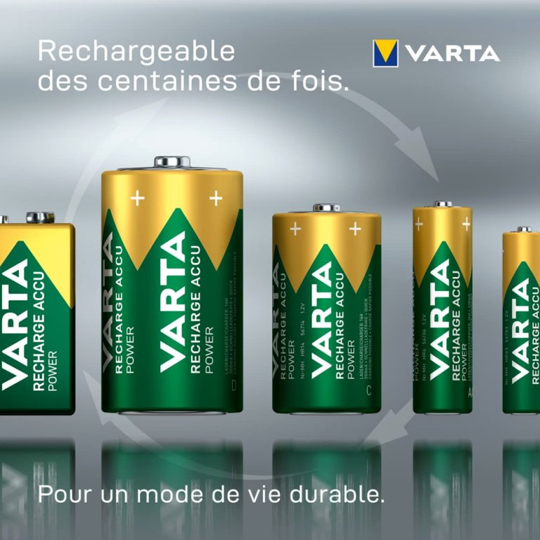 Varta Mini chargeur pour 2 piles rechargeables AAA 800 mAh