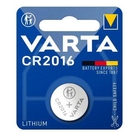 Pile électronique lithium CR 2016 Varta