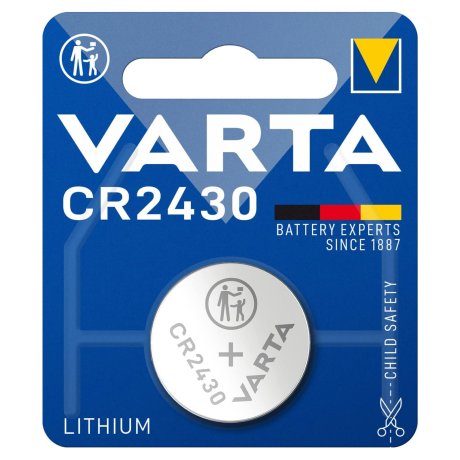 Pile électronique lithium CR2430 Varta - AZ PILES