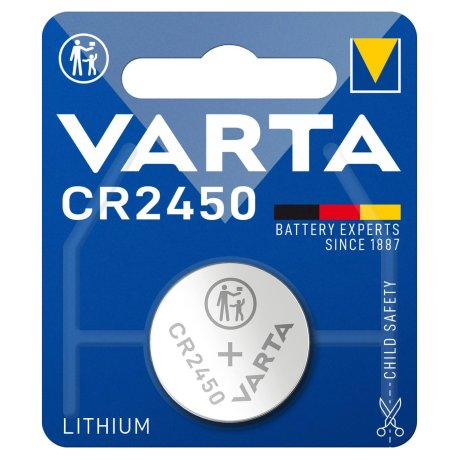 Pile électronique lithium CR2450 Varta