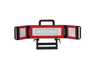 Projecteur portable de chantier rouge - 3 LED 80 W (20+40+20) Multi-positions - CEBA