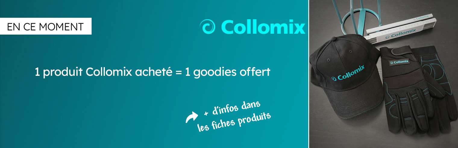 Outillage Collomix : des goodies offerts