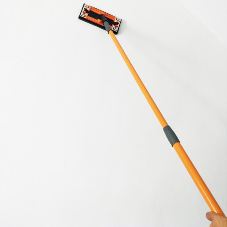 Ponceuse à Perche Télescopique Manuelle - Pour Plafonds, Murs, Sols - Tête Rotative 360° - Léger (720 G)