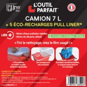 Bac multi-usage eco Pull Liner de 7 litres L'OUTIL PARFAIT