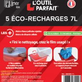 5 recharges pour bac eco Pull liner de 7 litres  L'OUTIL PARFAIT