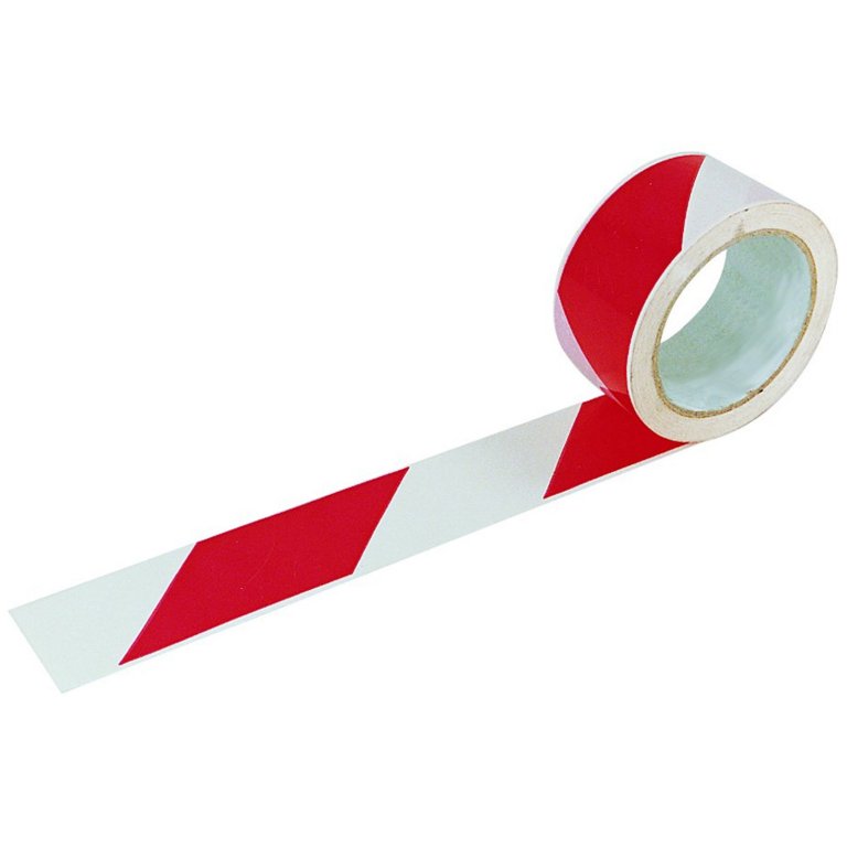 Ruban adhésif rouge et blanc 50 mm x 66 m Taliaplast