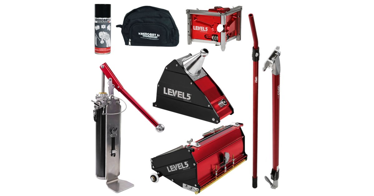 Finitton Kit finition 1 boite de 25 cm + manche 76 à 107 cm | Level 5