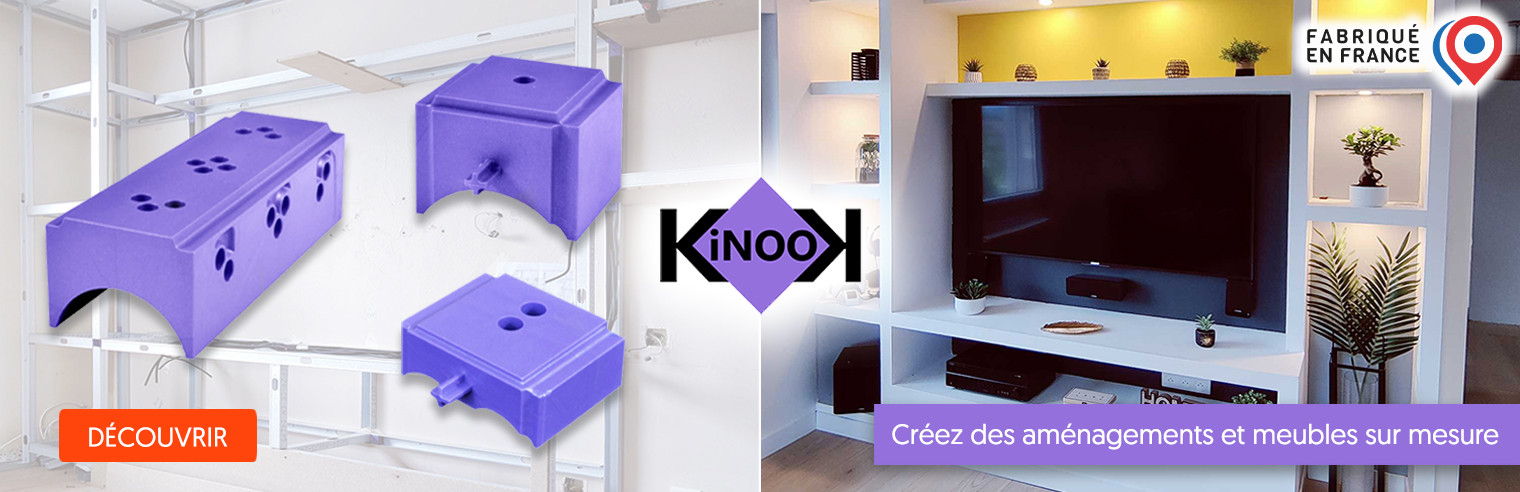 Cales pour Kinook pour fabrication meubles et aménagements placo