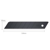Dimensions de la lame de cutter HBB-5B Excel Black 25 mm - OLFA