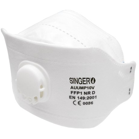 Demi-masque de protection FFP1 NR D avec valve, par 20 - SINGER Safety