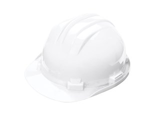 Casque de chantier en polyéthylène blanc - SINGER Safety