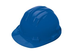Casque de chantier en polyéthylène bleu - SINGER Safety