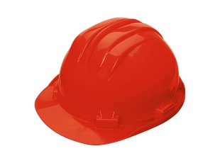 Casque de chantier en polyéthylène rouge - SINGER Safety
