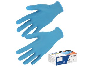 Boîte de 100 gants nitrile AQL 1,5 sans latex, non poudrés : taille au choix - SINGER Safety