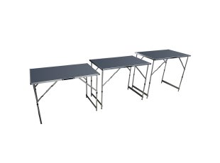 Lot de 3 tables à tapisser / multifonctions, pliables et modulables, 3 fois x 1 m x 60 cm - OCAI 