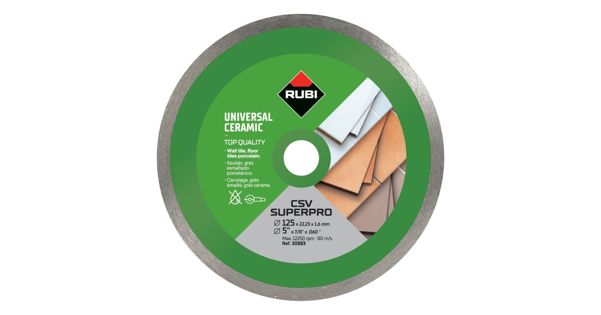 Disque Diamanté Rubi ECD 125mm 2 En 1 Super Pro Coupe Et Meulage M14 - 31965