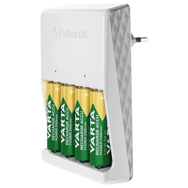 VARTA Plug charger - chargeur pour piles rechargeables AA/AAA avec