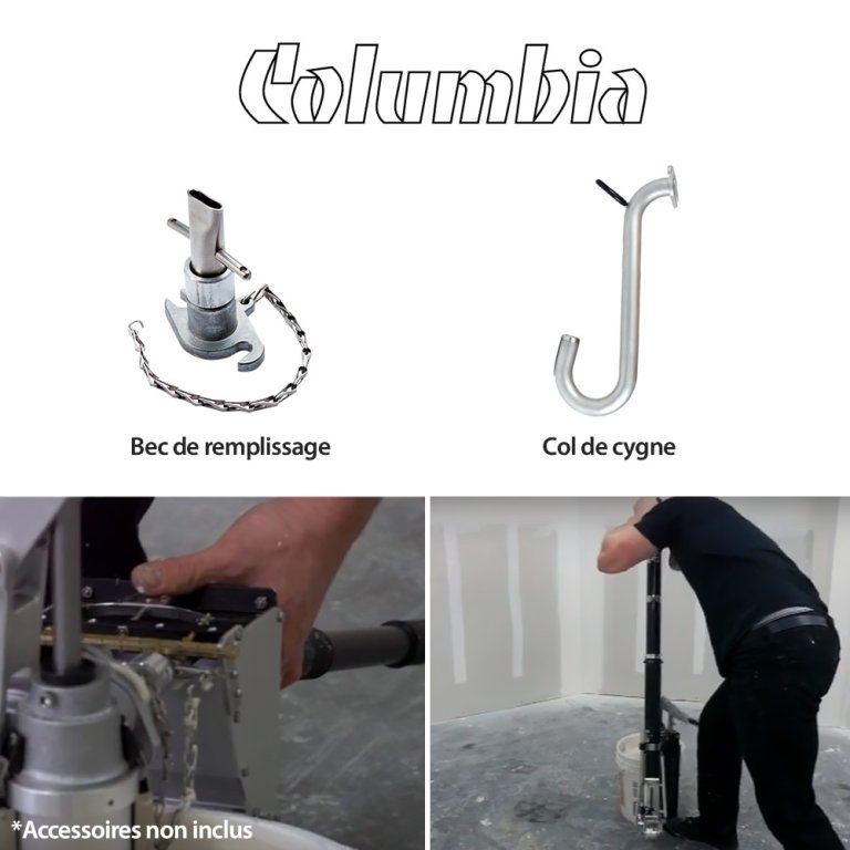 Pompe de remplissage enduit - Columbia Taping Tools