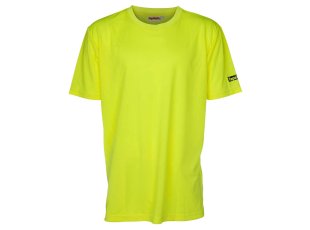T-shirt jaune haute visibilité à manches courtes, taille au choix - TAPETECH