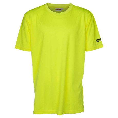 T-shirt jaune haute visibilité à manches courtes, taille au choix - TAPETECH