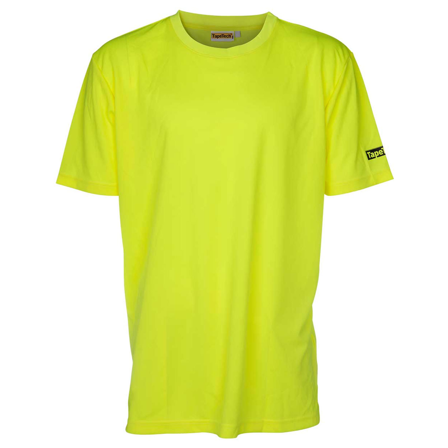 T-shirt jaune haute visibilit&eacute; &agrave; manches courtes, taille 3XL - TAPETECH